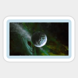 A Planet and Black Hole Sticker